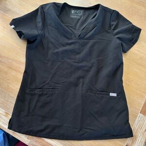 Figs black Scrub Top Small